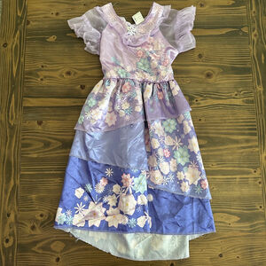Girls Disney Encanto Isabela Purple Floral Costume Dress 4–6X